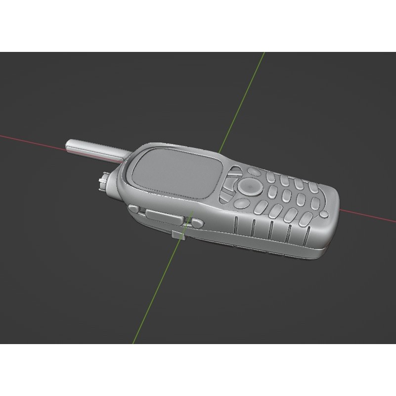 Motorola MTH800 Tetra Radio 3D Model – Low Poly Game Asset, FBX - View 15