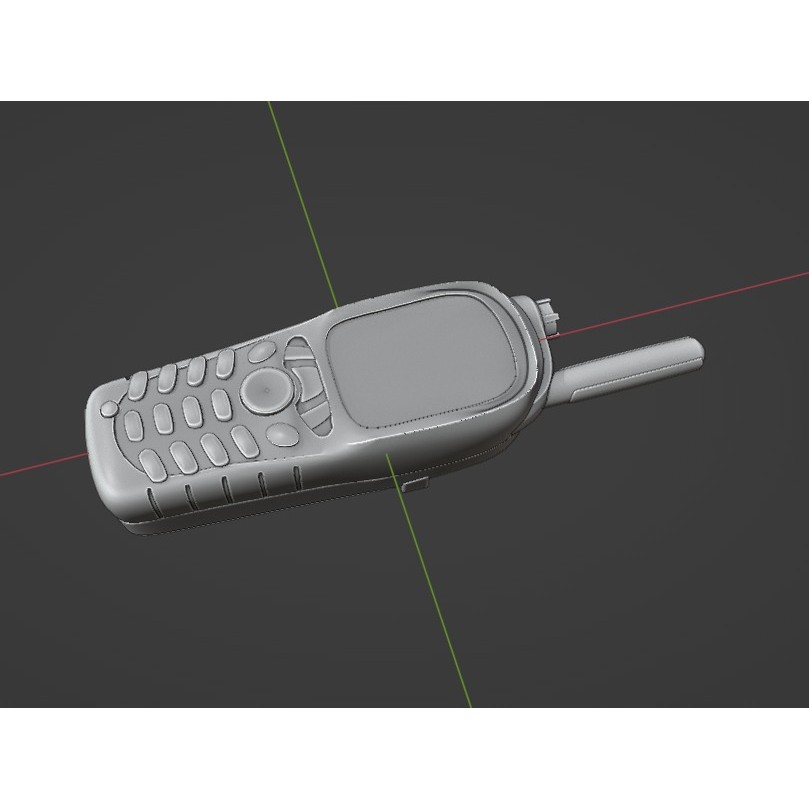 Motorola MTH800 Tetra Radio 3D Model – Low Poly Game Asset, FBX - View 16