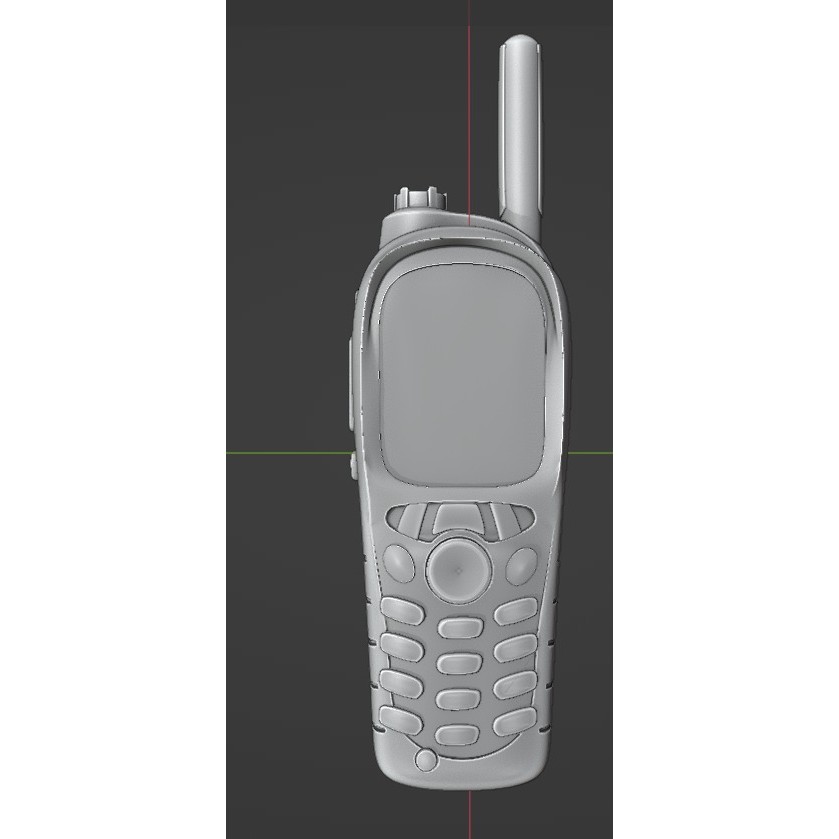 Motorola MTH800 Tetra Radio 3D Model – Low Poly Game Asset, FBX - View 17