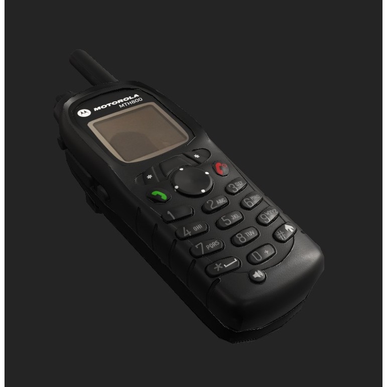 Motorola MTH800 Tetra Radio 3D Model – Low Poly Game Asset, FBX - View 4