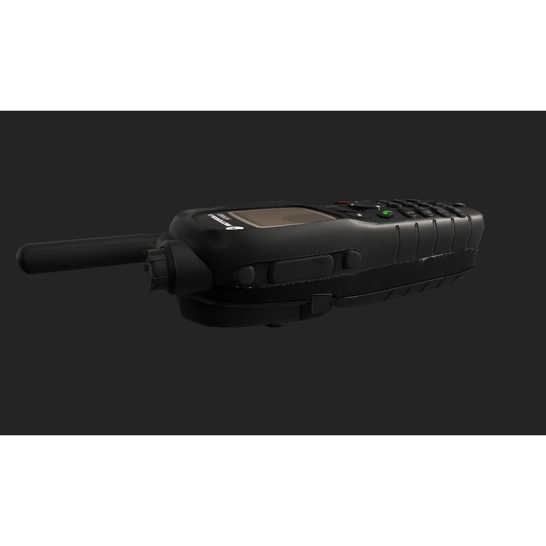 Motorola MTH800 Tetra Radio 3D Model – Low Poly Game Asset, FBX - View 8