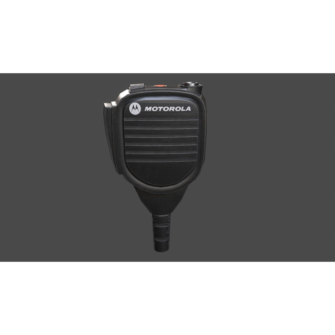 Motorola MTH800 Tetra Radio 3D Model – Low Poly Game Asset, FBX - View 9