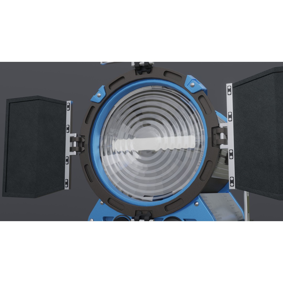 Photography Studio Spotlight 3D Model – Realistic Tungsten Light, FBX - View 4