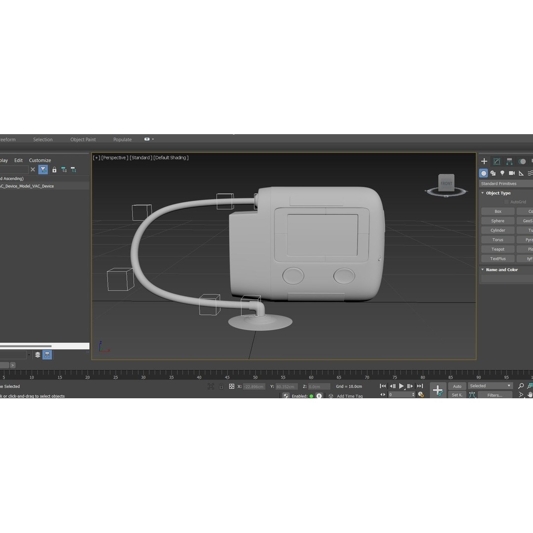 VAC Medical Device 3D Model – Rigged Low Poly Asset, FBX, OBJ - View 17