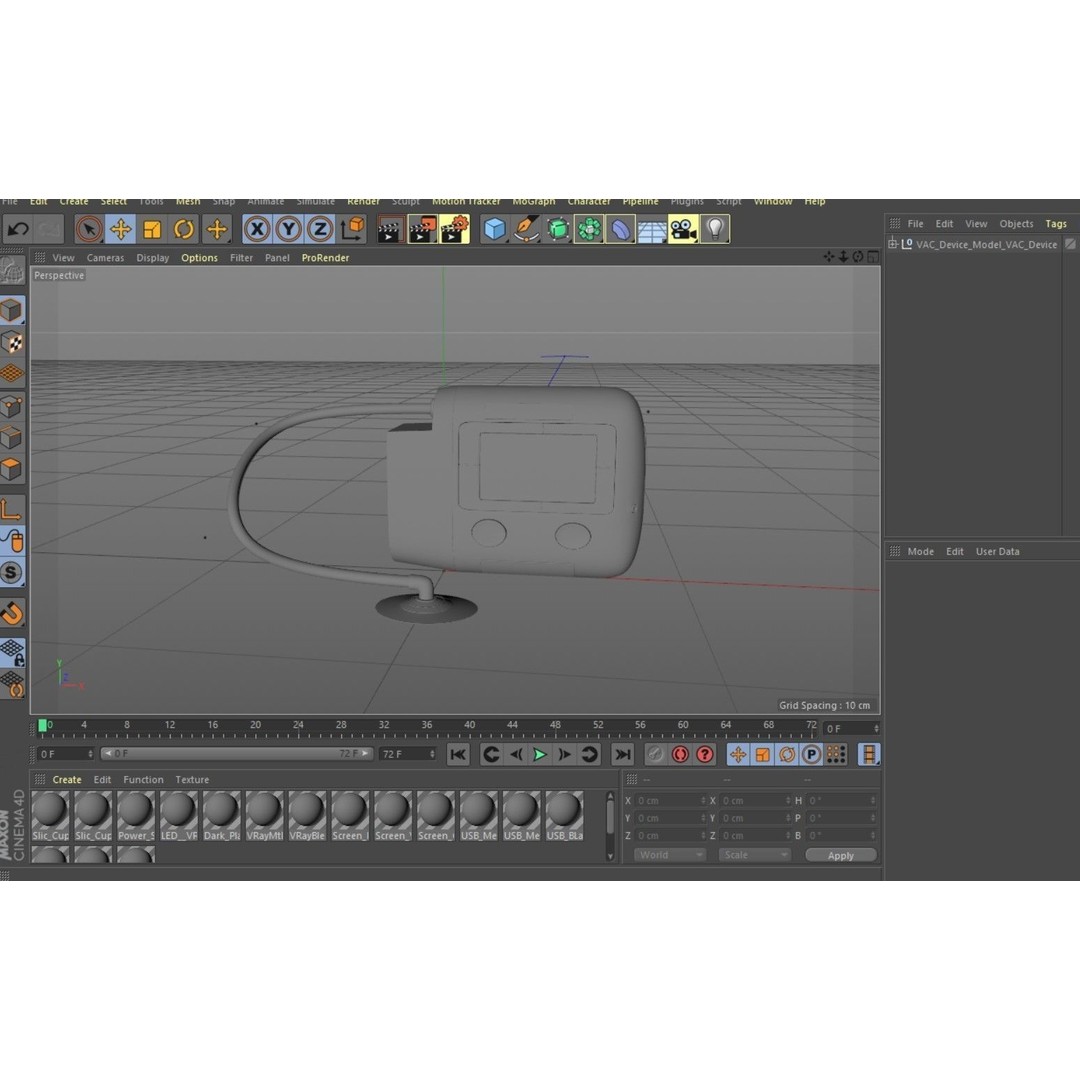 VAC Medical Device 3D Model – Rigged Low Poly Asset, FBX, OBJ - View 18