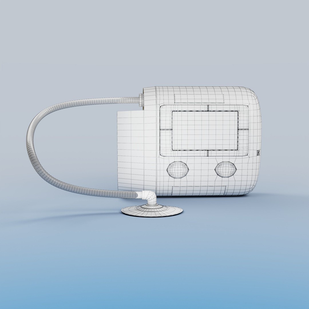 VAC Medical Device 3D Model – Rigged Low Poly Asset, FBX, OBJ - View 20