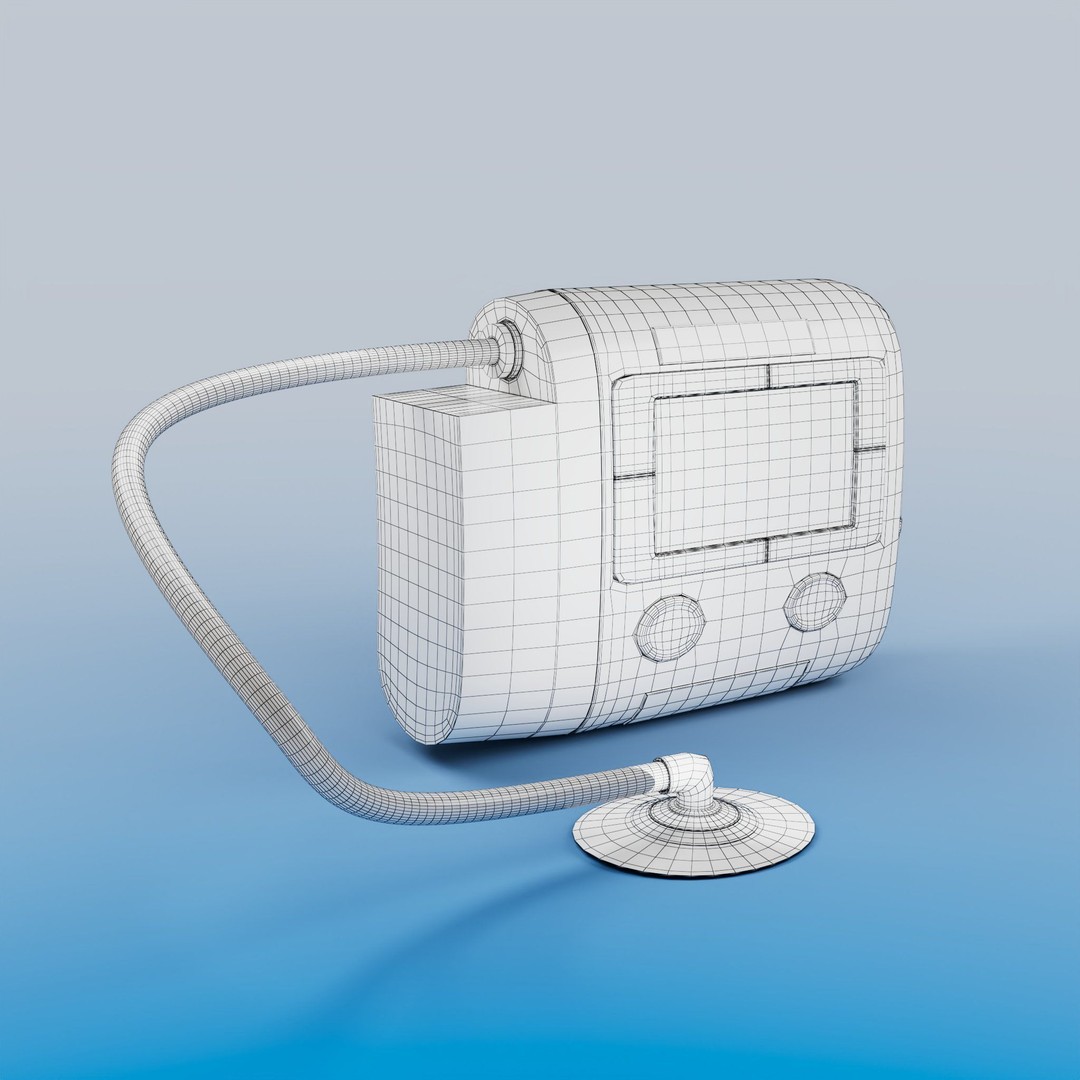 VAC Medical Device 3D Model – Rigged Low Poly Asset, FBX, OBJ - View 21