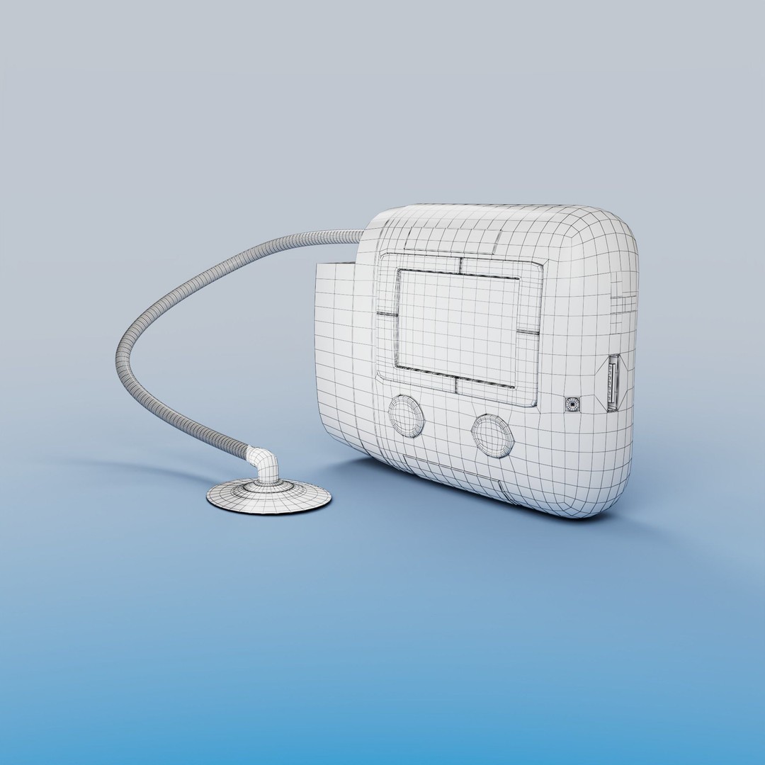 VAC Medical Device 3D Model – Rigged Low Poly Asset, FBX, OBJ - View 22