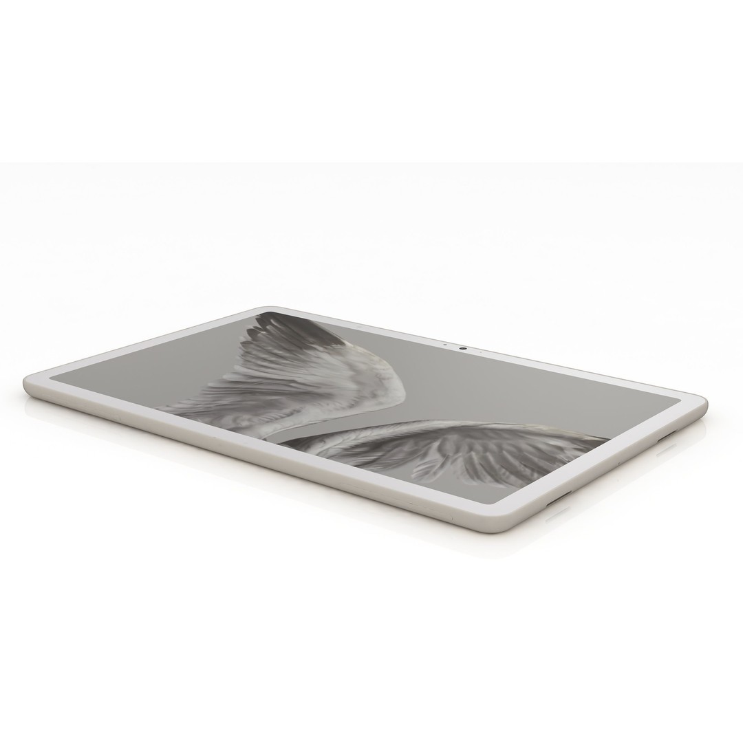 Google Pixel Tablet 3D Model – Low Poly Porcelain Design, FBX, OBJ - View 10