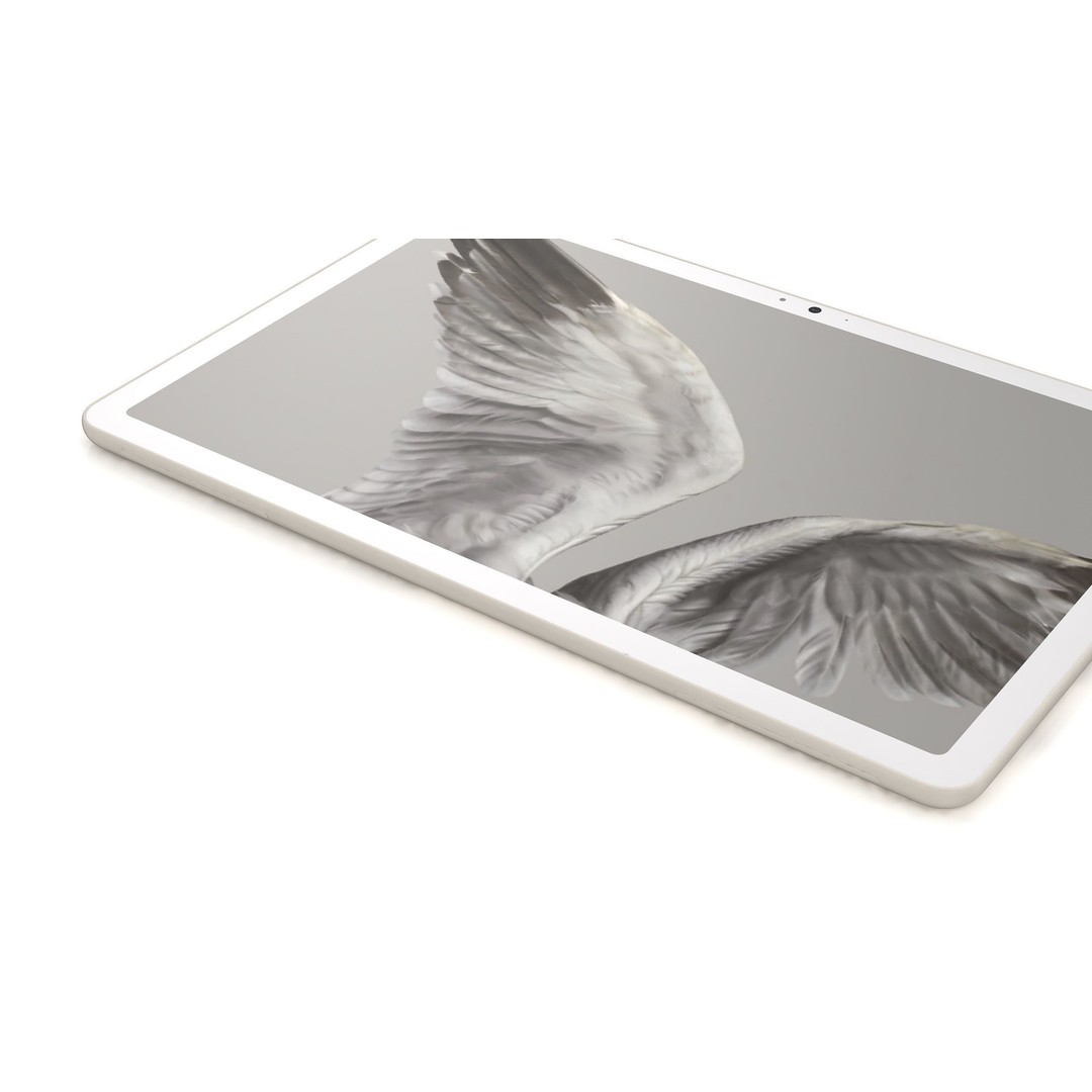 Google Pixel Tablet 3D Model – Low Poly Porcelain Design, FBX, OBJ - View 11