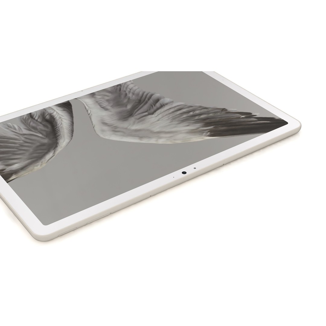 Google Pixel Tablet 3D Model – Low Poly Porcelain Design, FBX, OBJ - View 12
