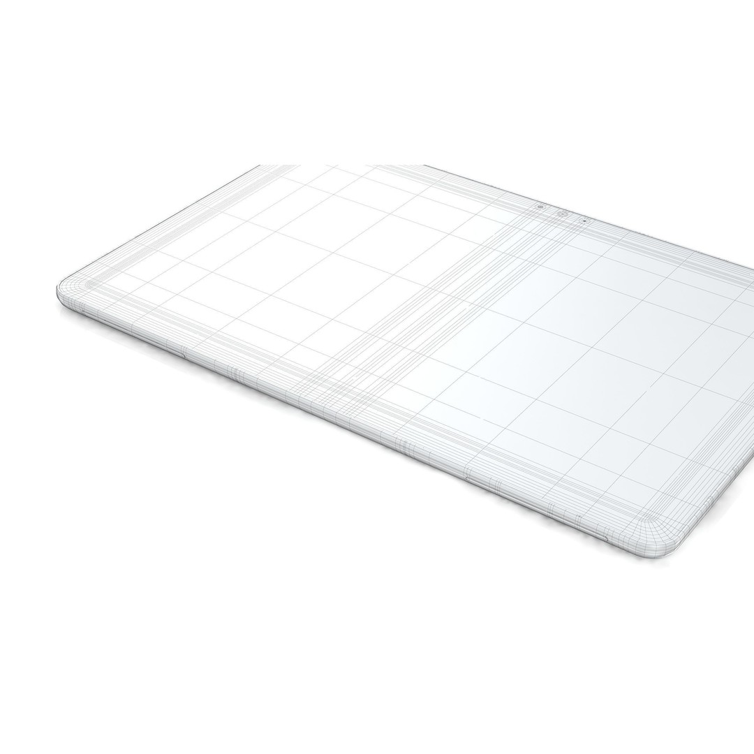 Google Pixel Tablet 3D Model – Low Poly Porcelain Design, FBX, OBJ - View 24
