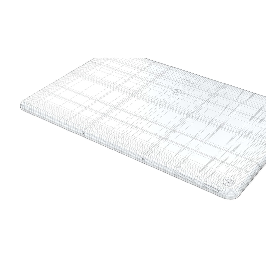 Google Pixel Tablet 3D Model – Low Poly Porcelain Design, FBX, OBJ - View 26