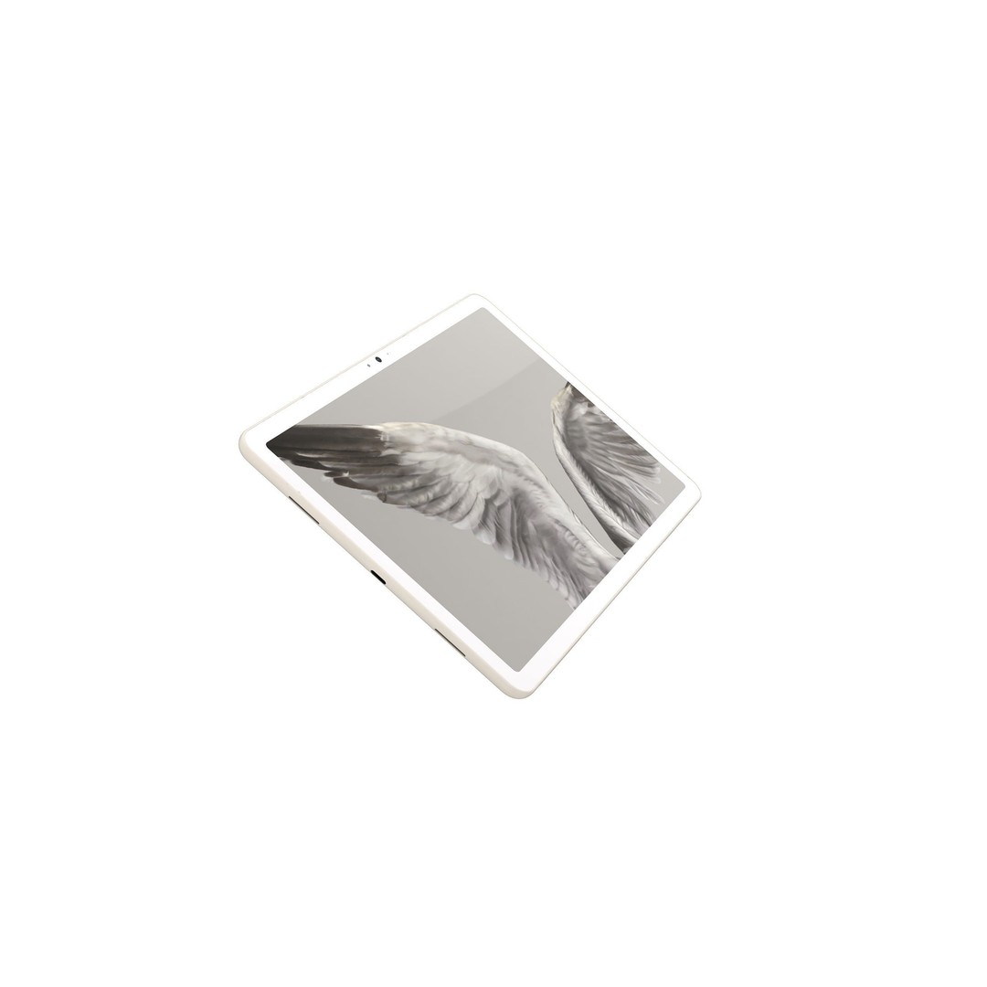 Google Pixel Tablet 3D Model – Low Poly Porcelain Design, FBX, OBJ - View 7