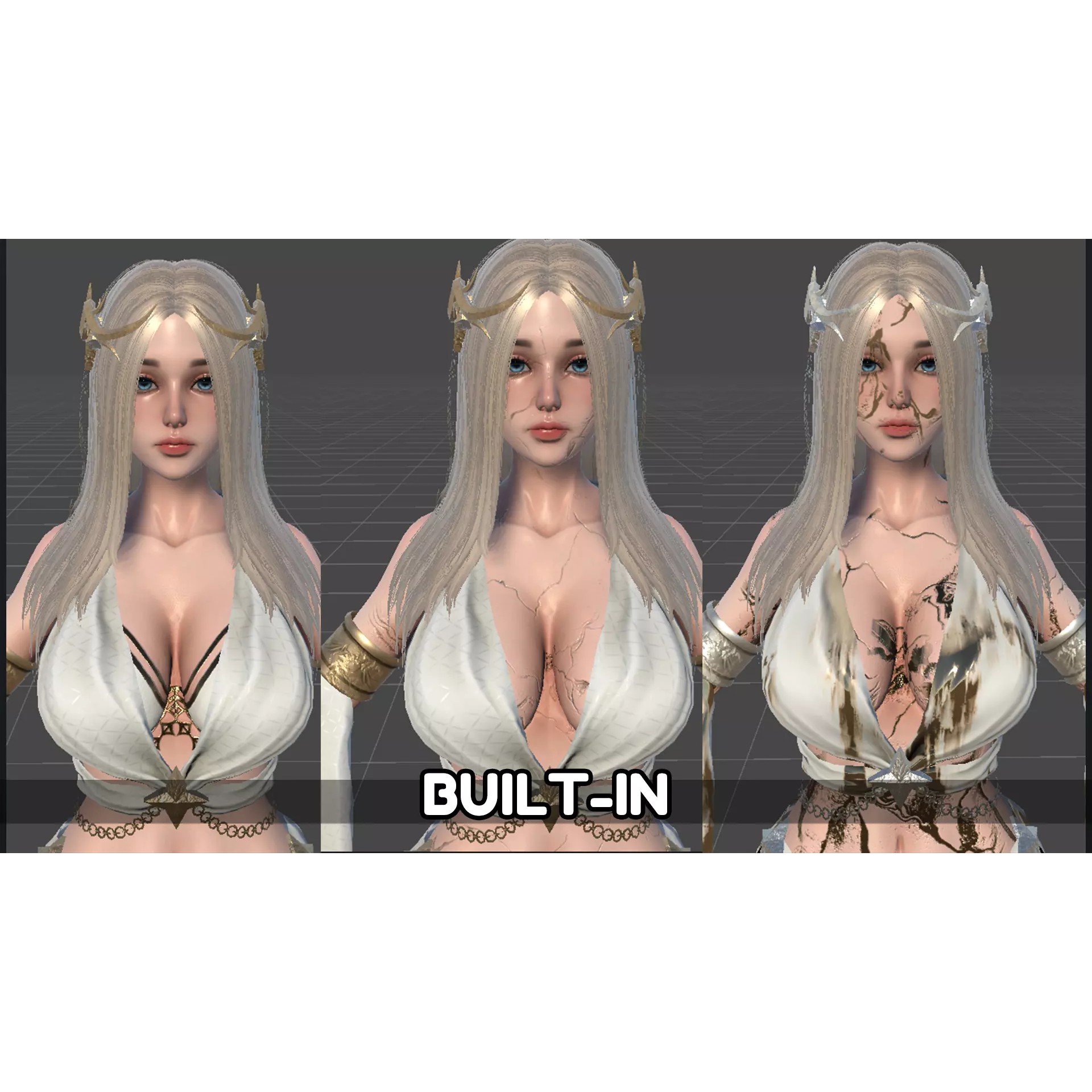 High Priestess - Low-Poly Game-Ready 3D Model - View 17