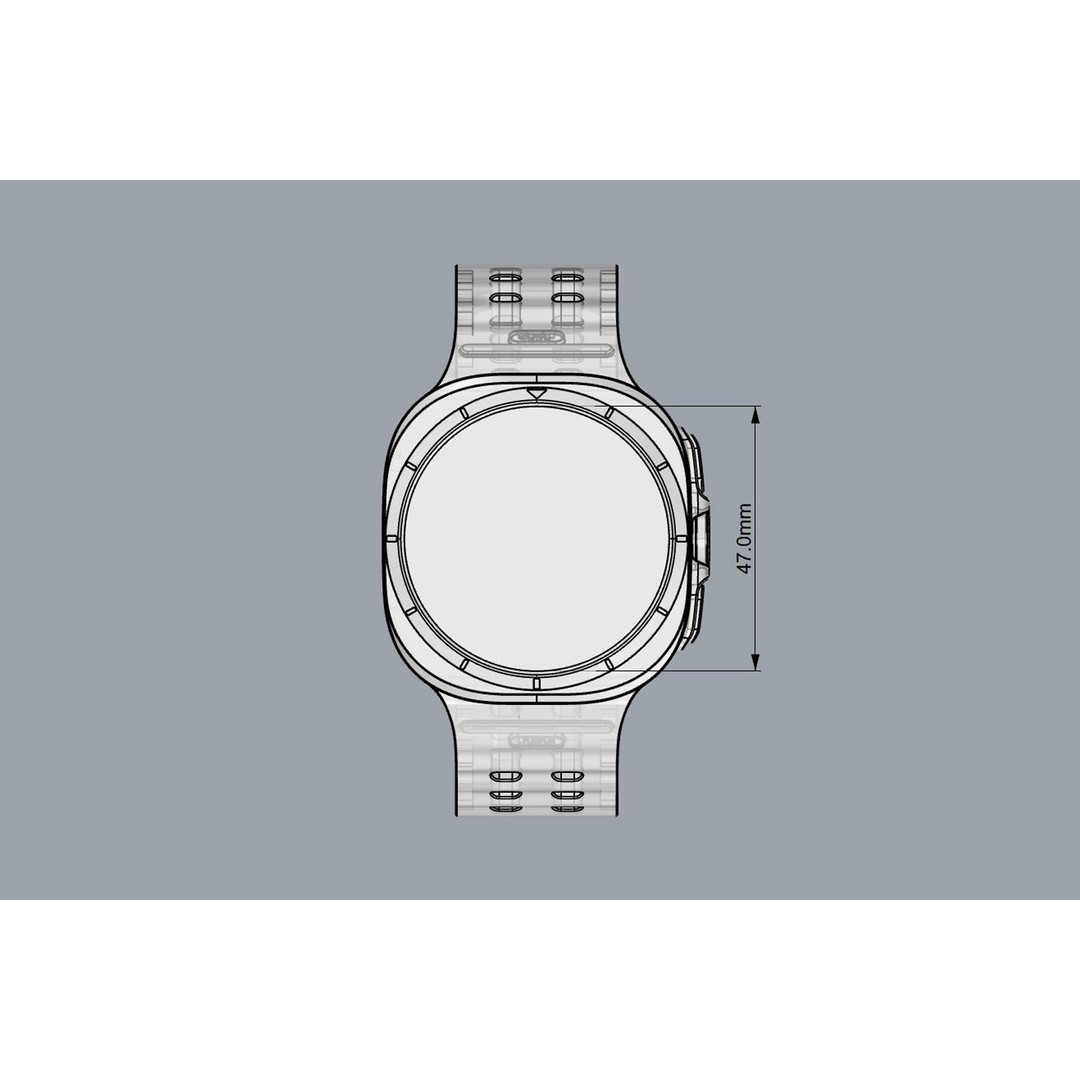 SAMSUNG Galaxy Watch Ultra 3D Model – High-Detail PBR Asset, FBX, OBJ - View 15