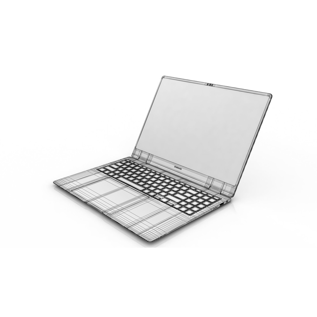 Samsung Galaxy Book5 Pro 360 3D Model – Low Poly Game Asset, FBX, OBJ - View 14