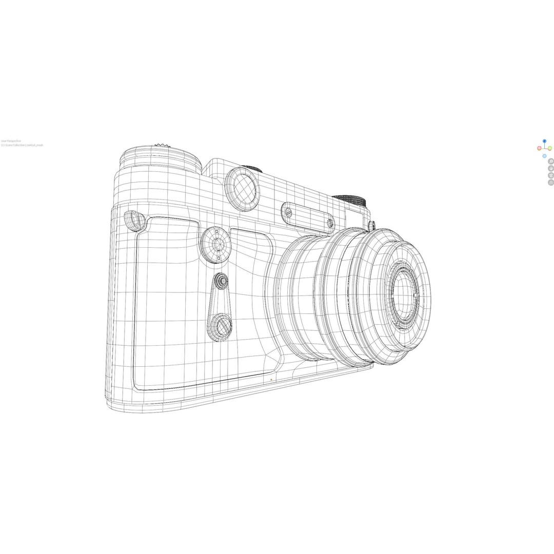 Zorki-6 Film Camera 3D Model – Vintage Rangefinder, PBR Textures - View 12