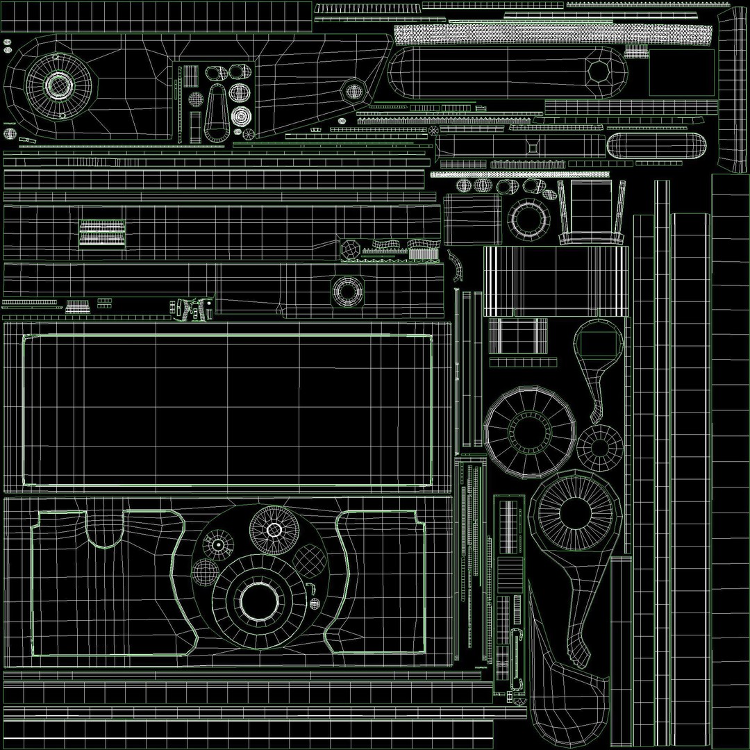 Zorki-6 Film Camera 3D Model – Vintage Rangefinder, PBR Textures - View 23