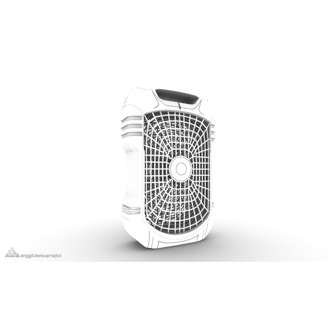 Portable Bug Zapper 3D Model – Realistic Outdoor Electronics, FBX - View 10