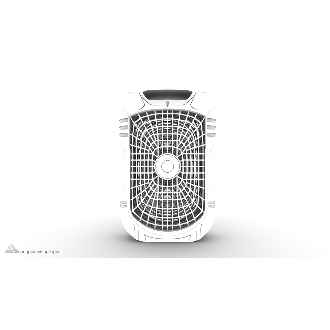 Portable Bug Zapper 3D Model – Realistic Outdoor Electronics, FBX - View 11
