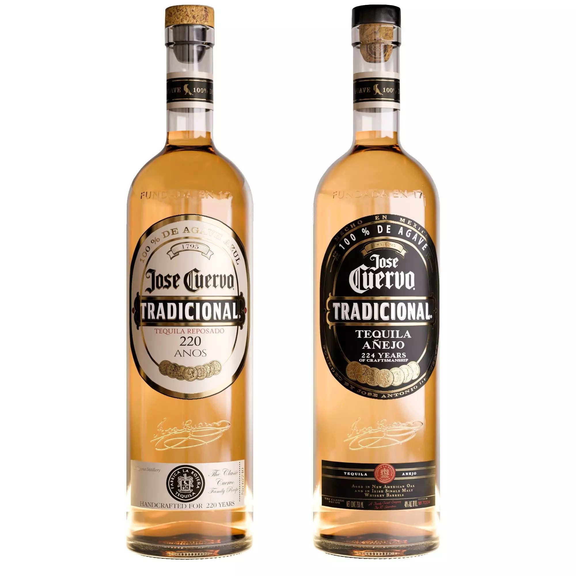 Jose Cuervo Alcohol Bottle - PBR Game-Ready 3D Model - View 4