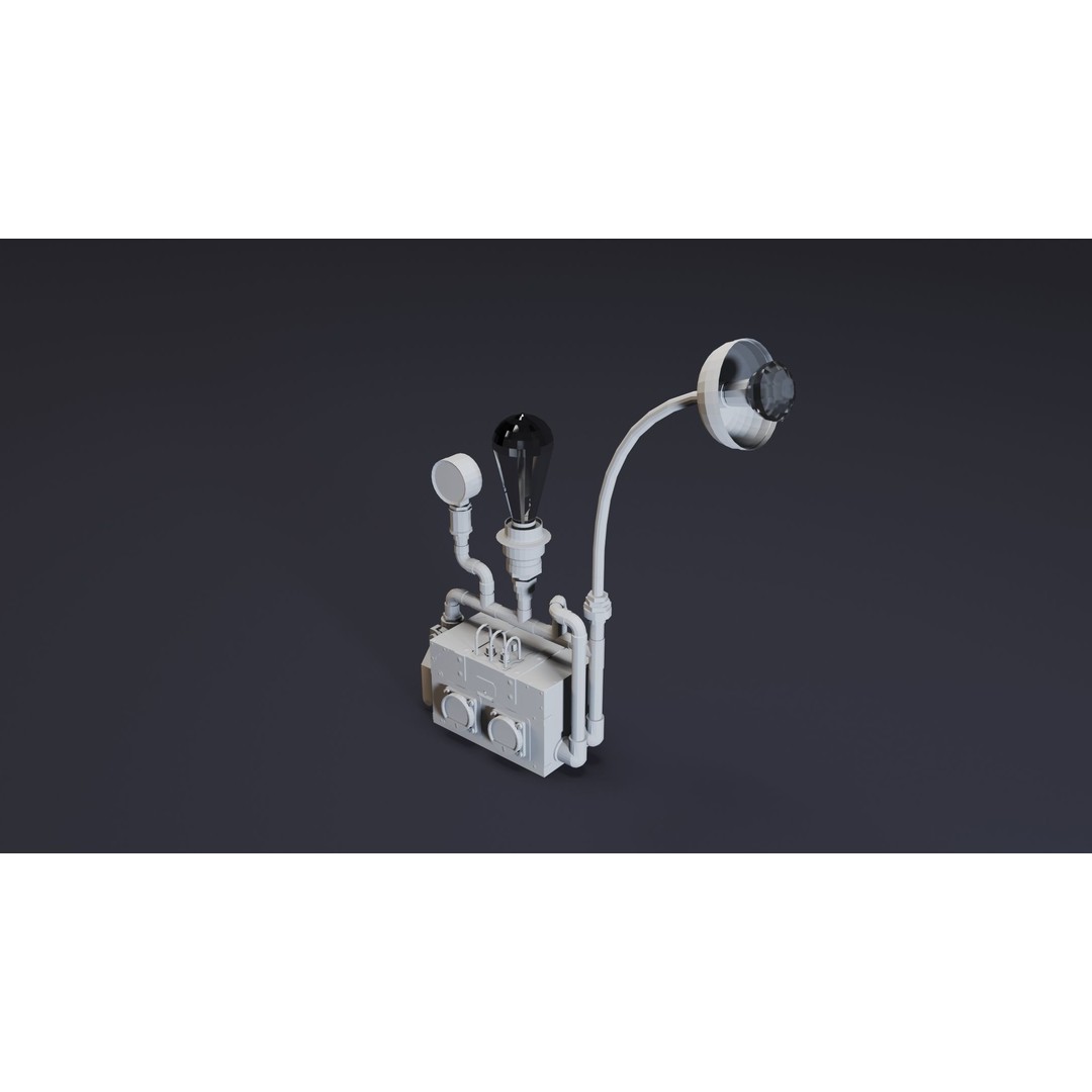 Steampunk Lamps 3D Model – High Detail Low-Poly Props, FBX & OBJ - View 16