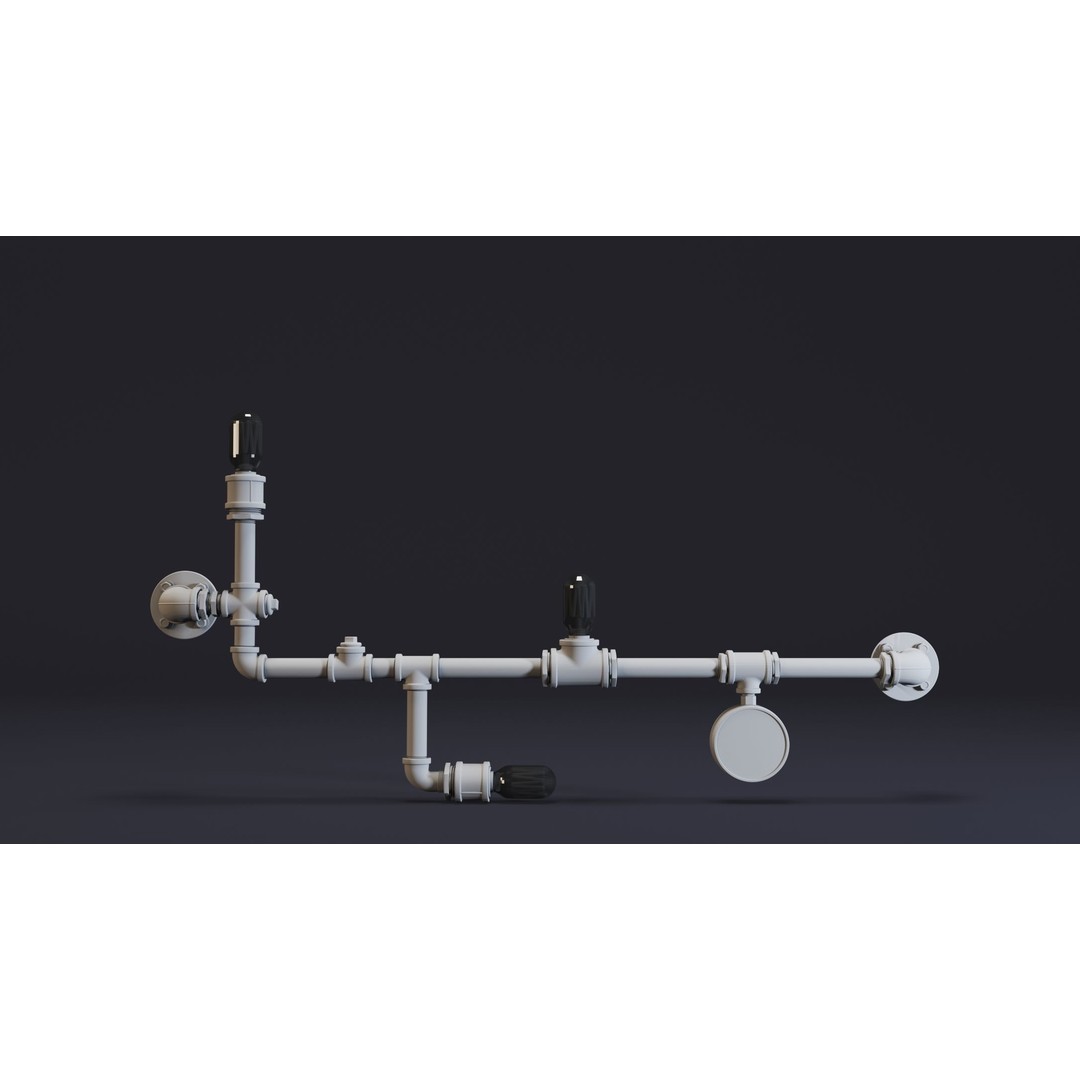 Steampunk Lamps 3D Model – High Detail Low-Poly Props, FBX & OBJ - View 5