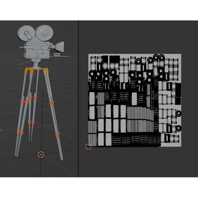 Classic Camera 3D Model – Photorealistic Vintage Design, FBX