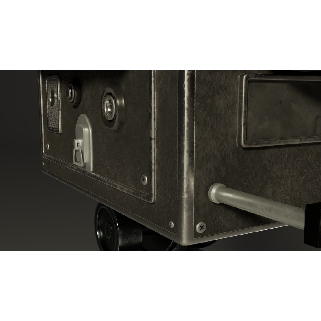 Classic Camera 3D Model – Photorealistic Vintage Design, FBX - View 10