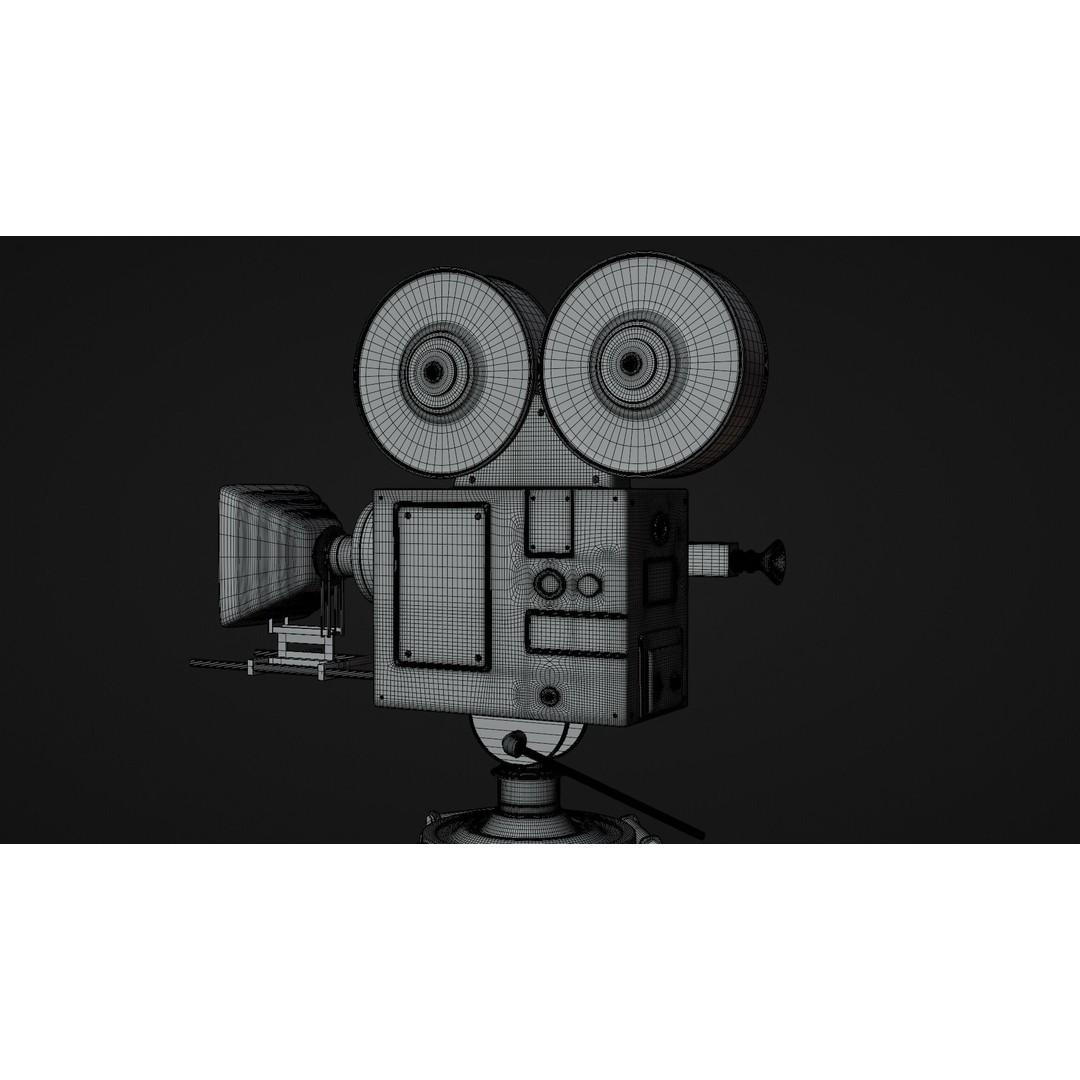 Classic Camera 3D Model – Photorealistic Vintage Design, FBX - View 13