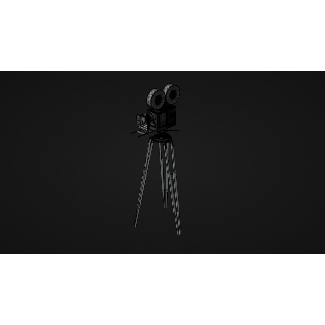 Classic Camera 3D Model – Photorealistic Vintage Design, FBX - View 16