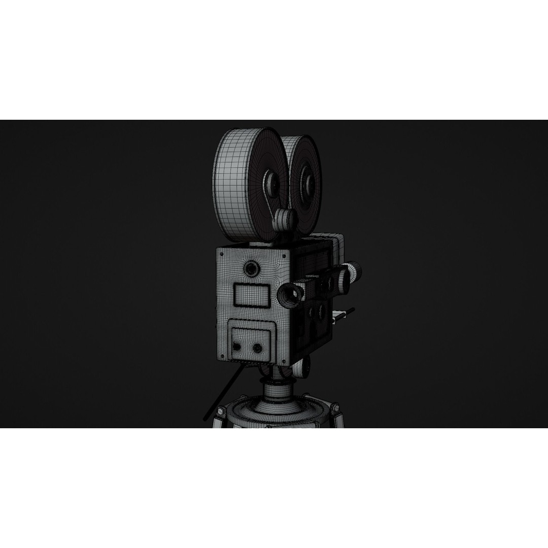 Classic Camera 3D Model – Photorealistic Vintage Design, FBX - View 18