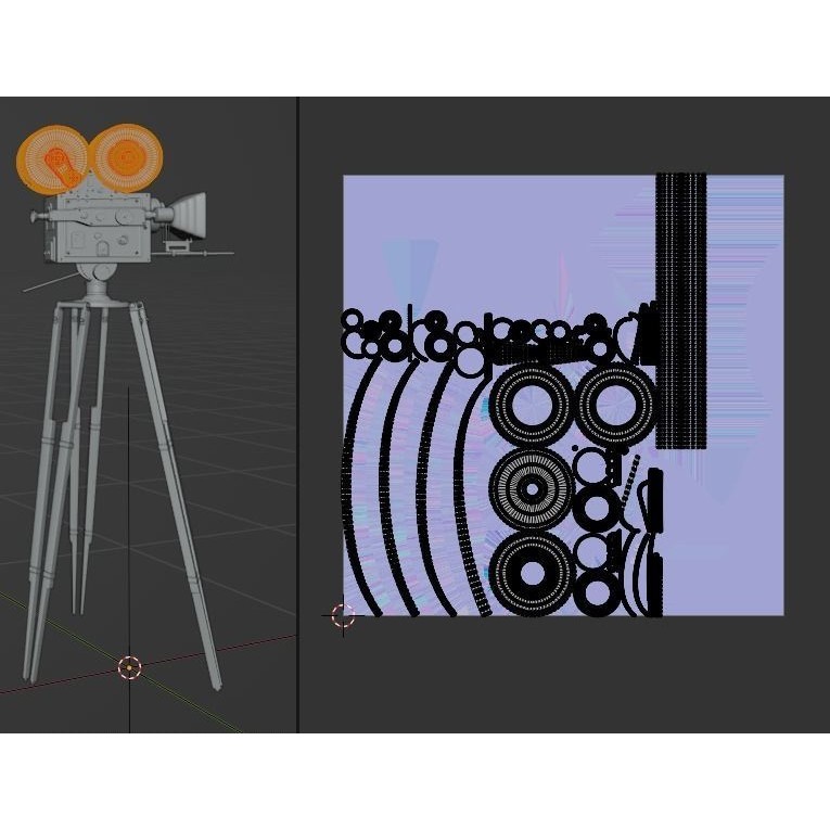 Classic Camera 3D Model – Photorealistic Vintage Design, FBX - View 20