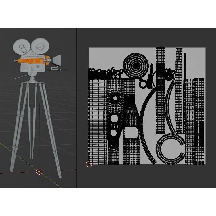 Classic Camera 3D Model – Photorealistic Vintage Design, FBX - View 21