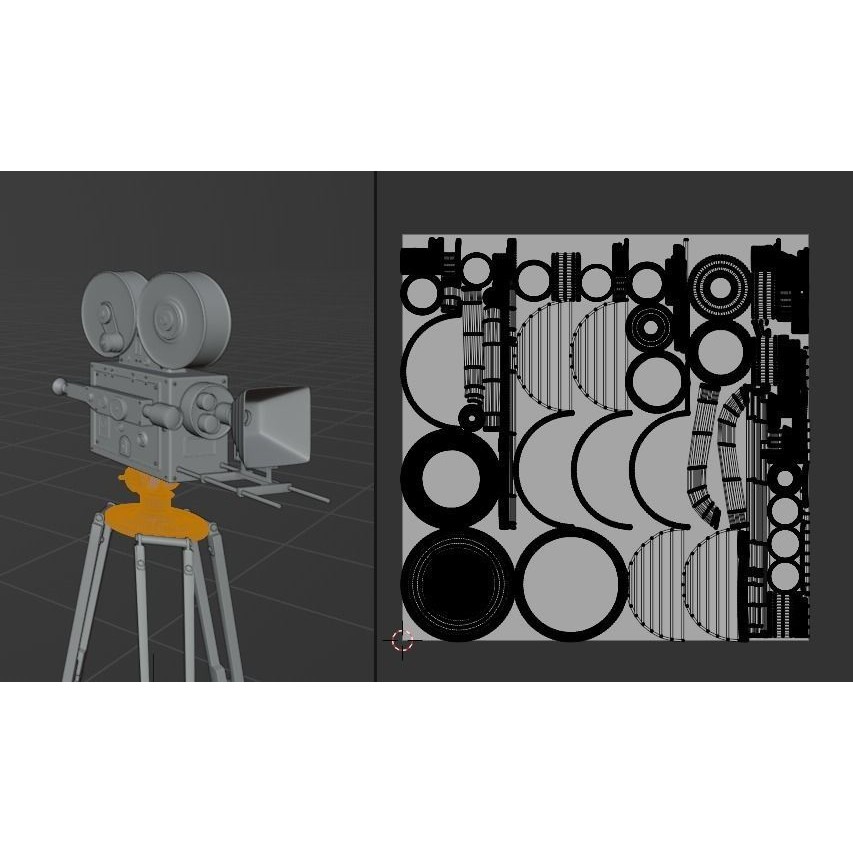 Classic Camera 3D Model – Photorealistic Vintage Design, FBX - View 24