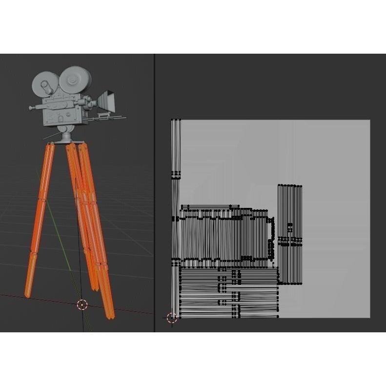 Classic Camera 3D Model – Photorealistic Vintage Design, FBX - View 25