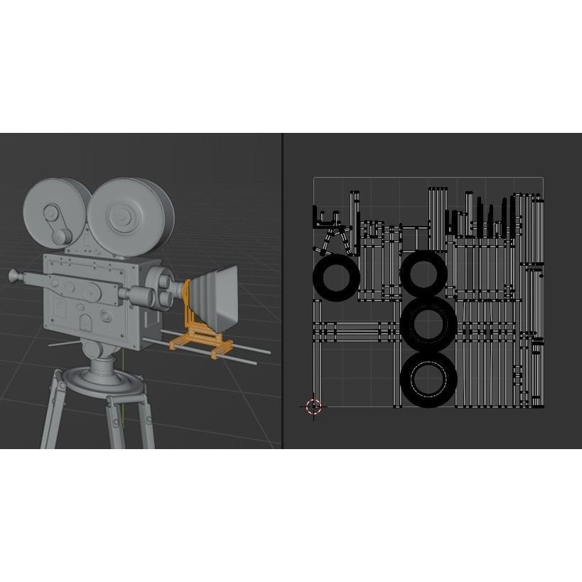 Classic Camera 3D Model – Photorealistic Vintage Design, FBX - View 28