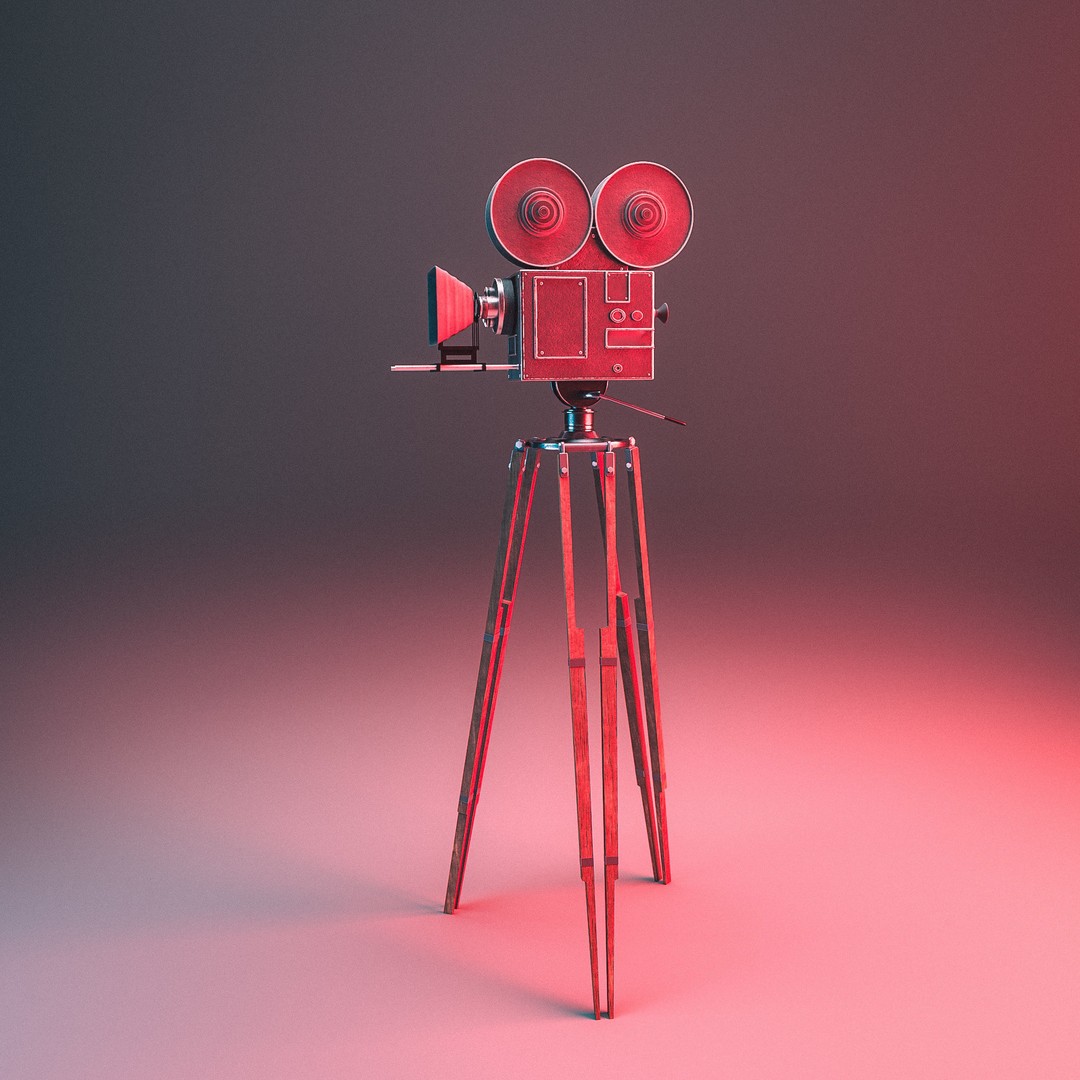 Classic Camera 3D Model – Photorealistic Vintage Design, FBX - View 3