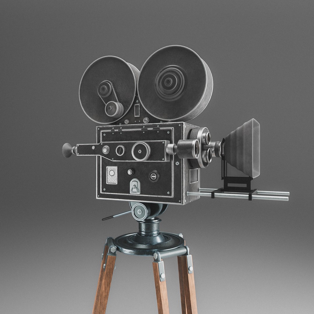 Classic Camera 3D Model – Photorealistic Vintage Design, FBX - View 4
