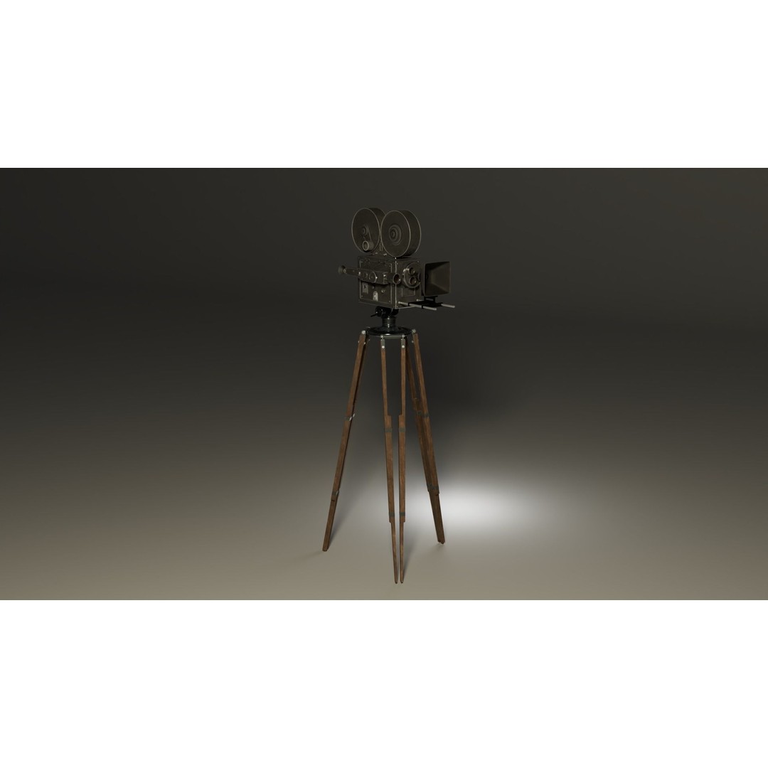 Classic Camera 3D Model – Photorealistic Vintage Design, FBX - View 5