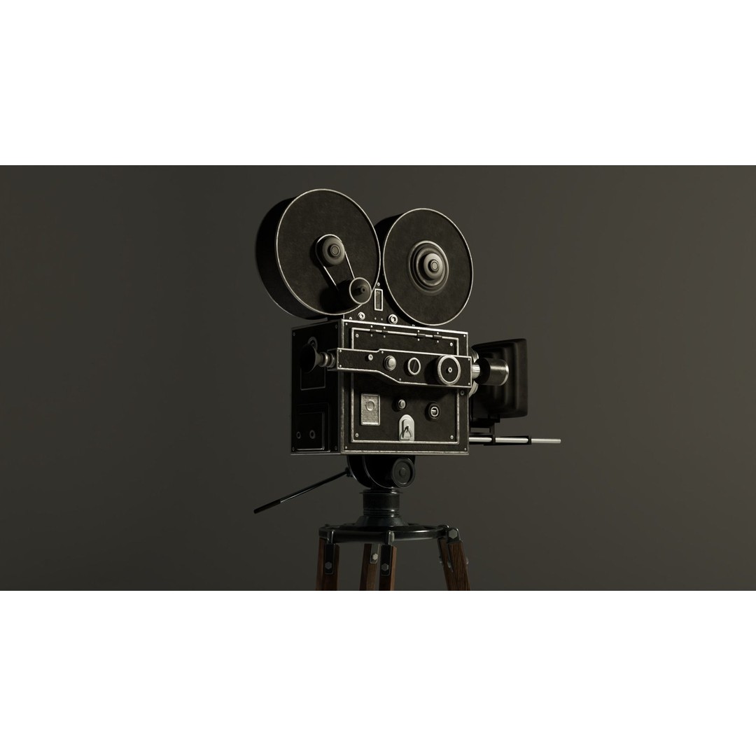 Classic Camera 3D Model – Photorealistic Vintage Design, FBX - View 6