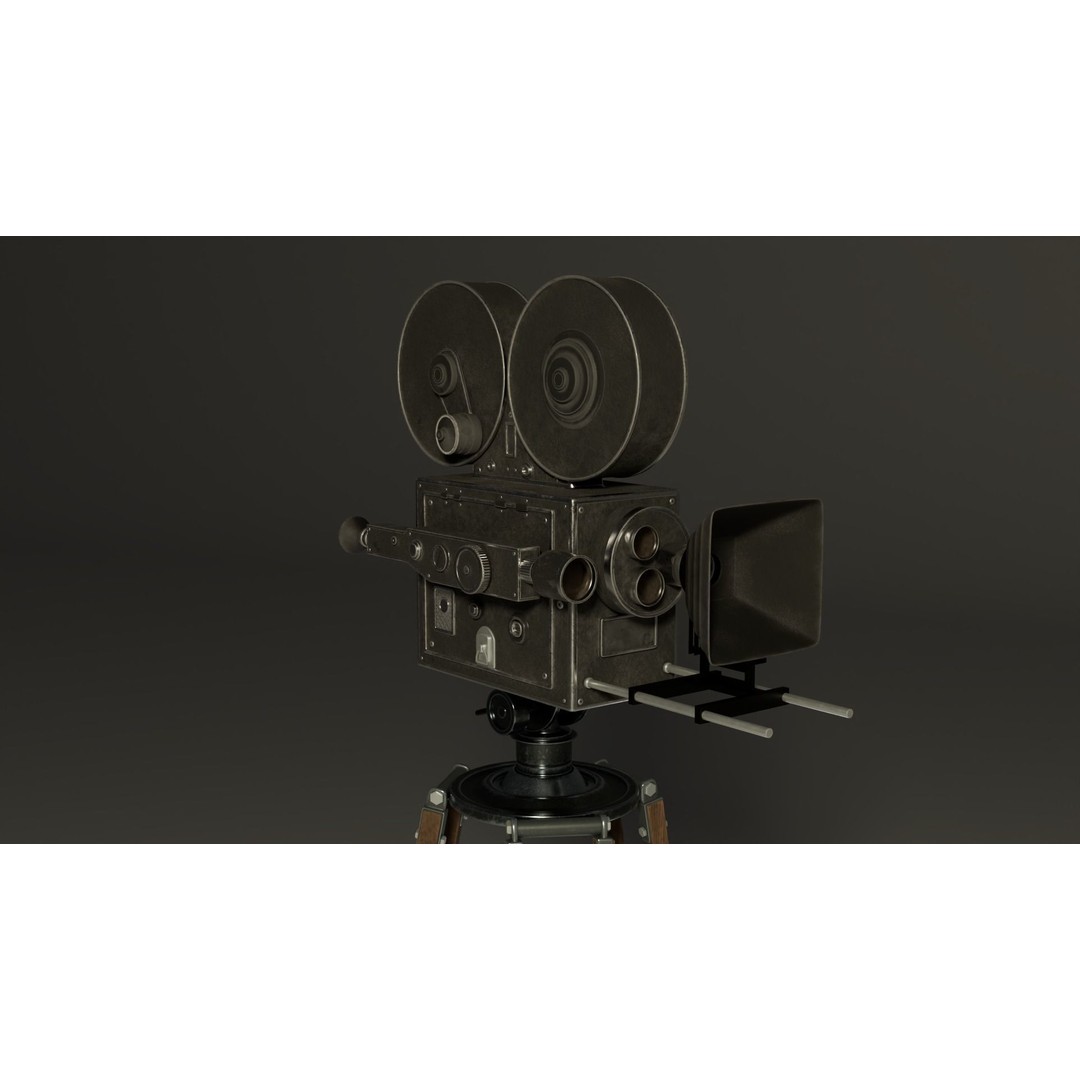 Classic Camera 3D Model – Photorealistic Vintage Design, FBX - View 8