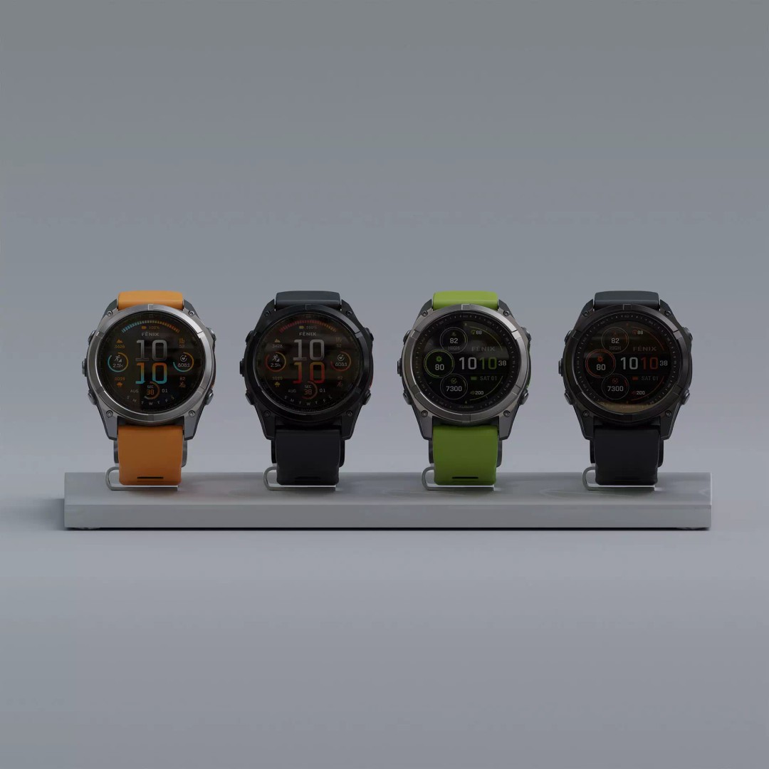 Garmin Fenix 8 3D Model – Smartwatch with Rigging & PBR Textures - View 2