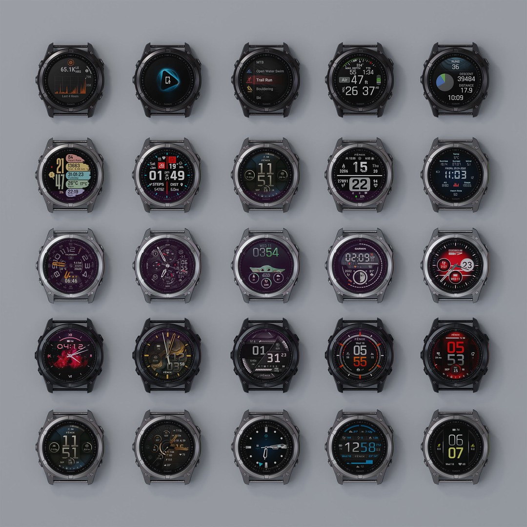 Garmin Fenix 8 3D Model – Smartwatch with Rigging & PBR Textures - View 9