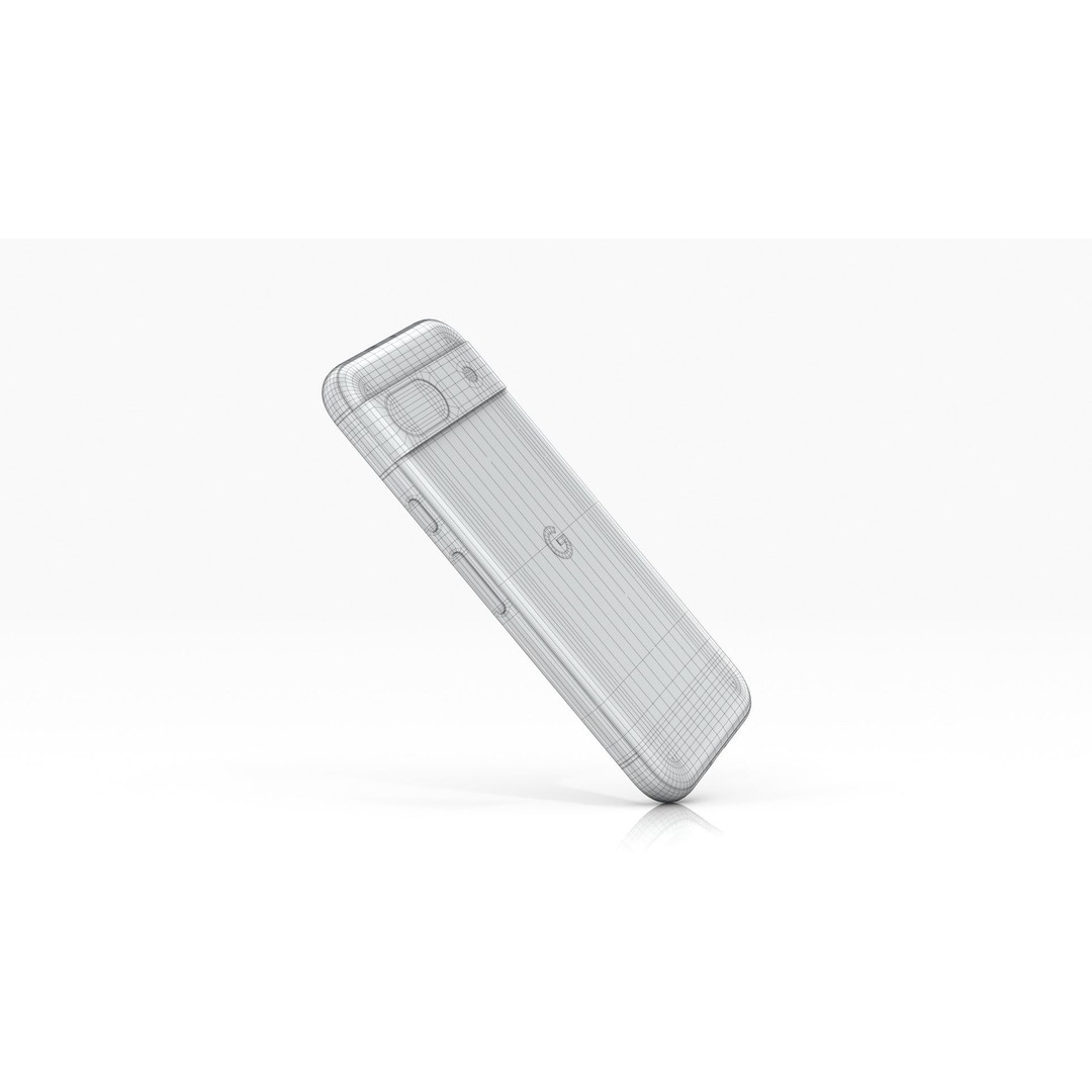 Google Pixel 8a Aloe 3D Model – Low Poly Phone Asset, FBX, OBJ - View 21