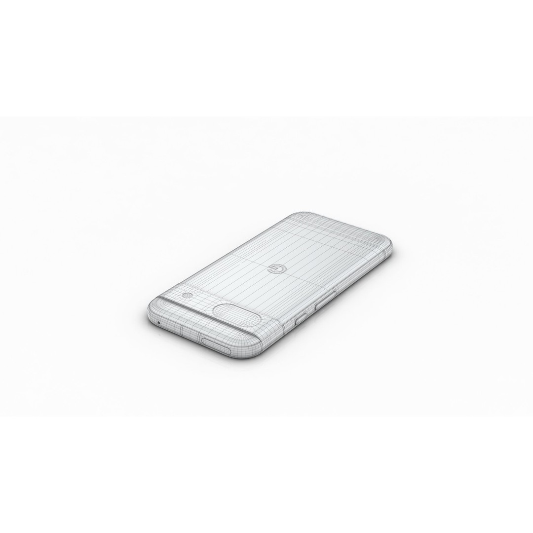 Google Pixel 8a Aloe 3D Model – Low Poly Phone Asset, FBX, OBJ - View 22