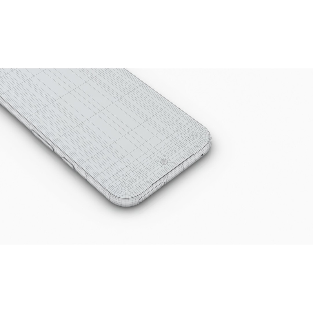Google Pixel 8a Aloe 3D Model – Low Poly Phone Asset, FBX, OBJ - View 25