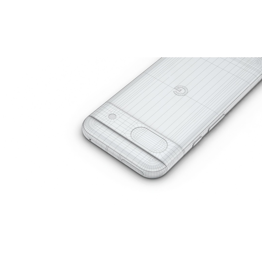 Google Pixel 8a Aloe 3D Model – Low Poly Phone Asset, FBX, OBJ - View 26