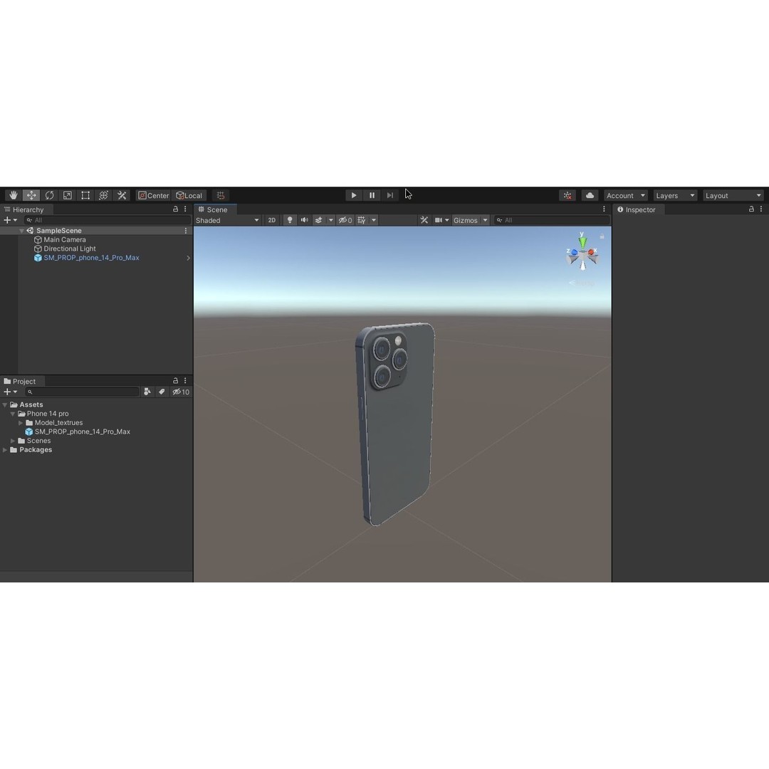 iPhone 14 Pro 3D Model – Low Poly Game Asset, PBR Textures, Blender - View 13
